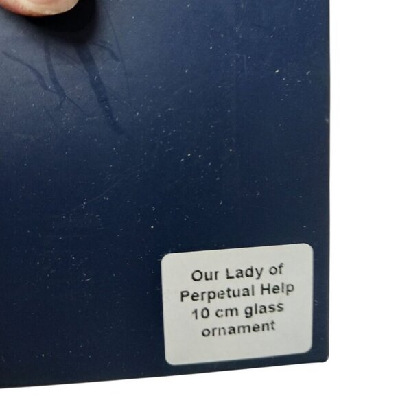 Klassics Our Lady Of Perpetual Help Glass Ornament With Glitter Accent 10cm - Picture 8 of 9